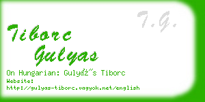 tiborc gulyas business card